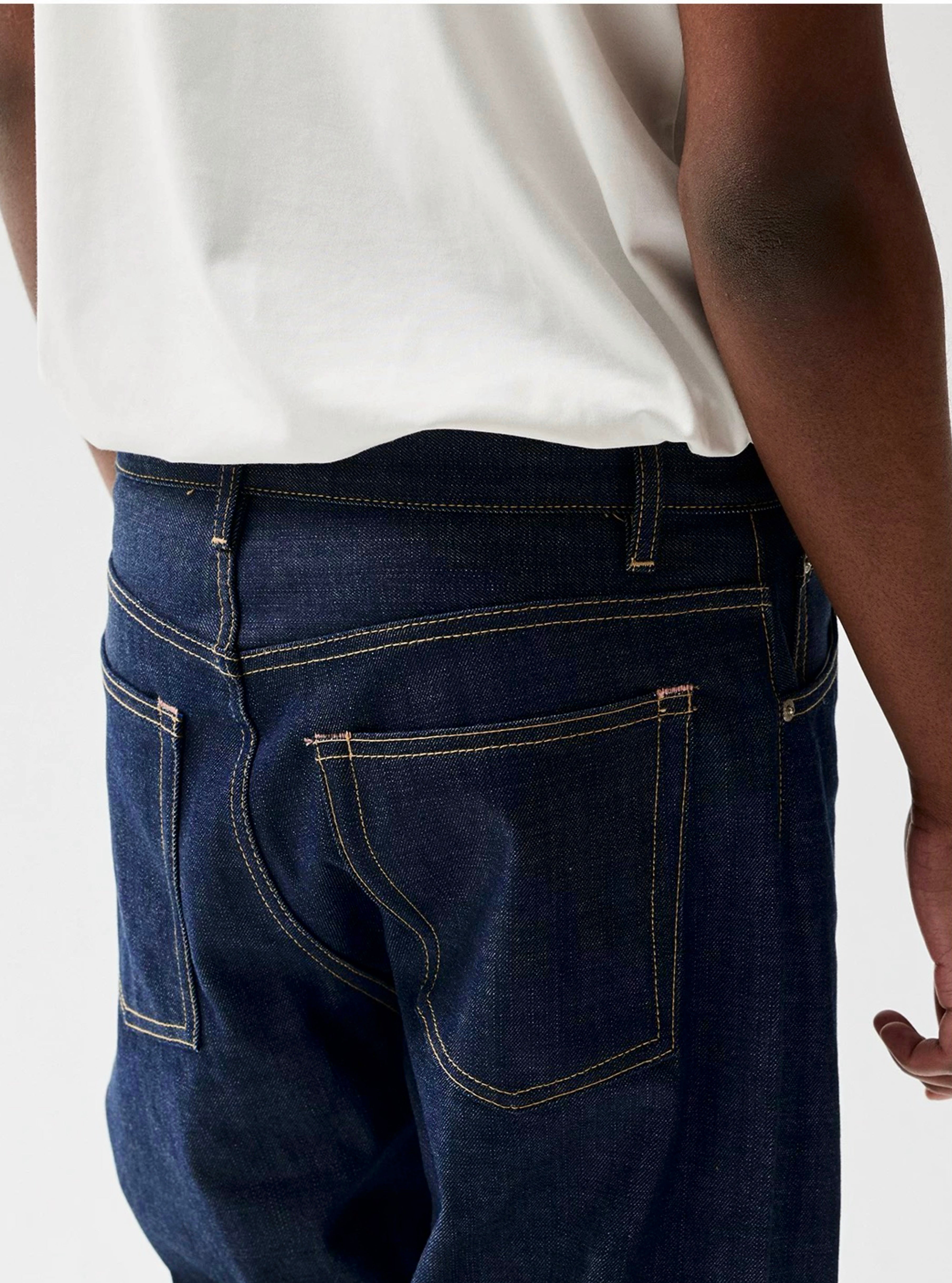 Noir Indigo Wide Leg Jeans (RAW DENIM)