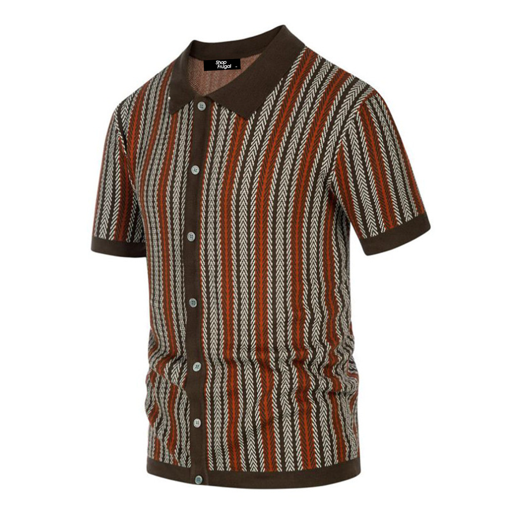Cairo Button Down Leaf Print Viscose Shirt-zoom-21