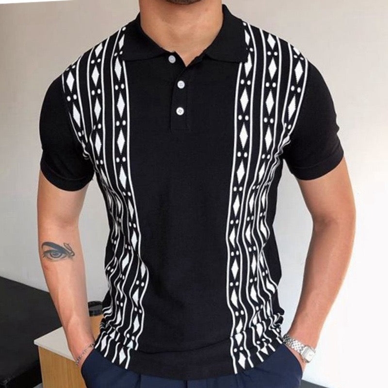 Colette Collar Button Aztec Print Viscose Shirt