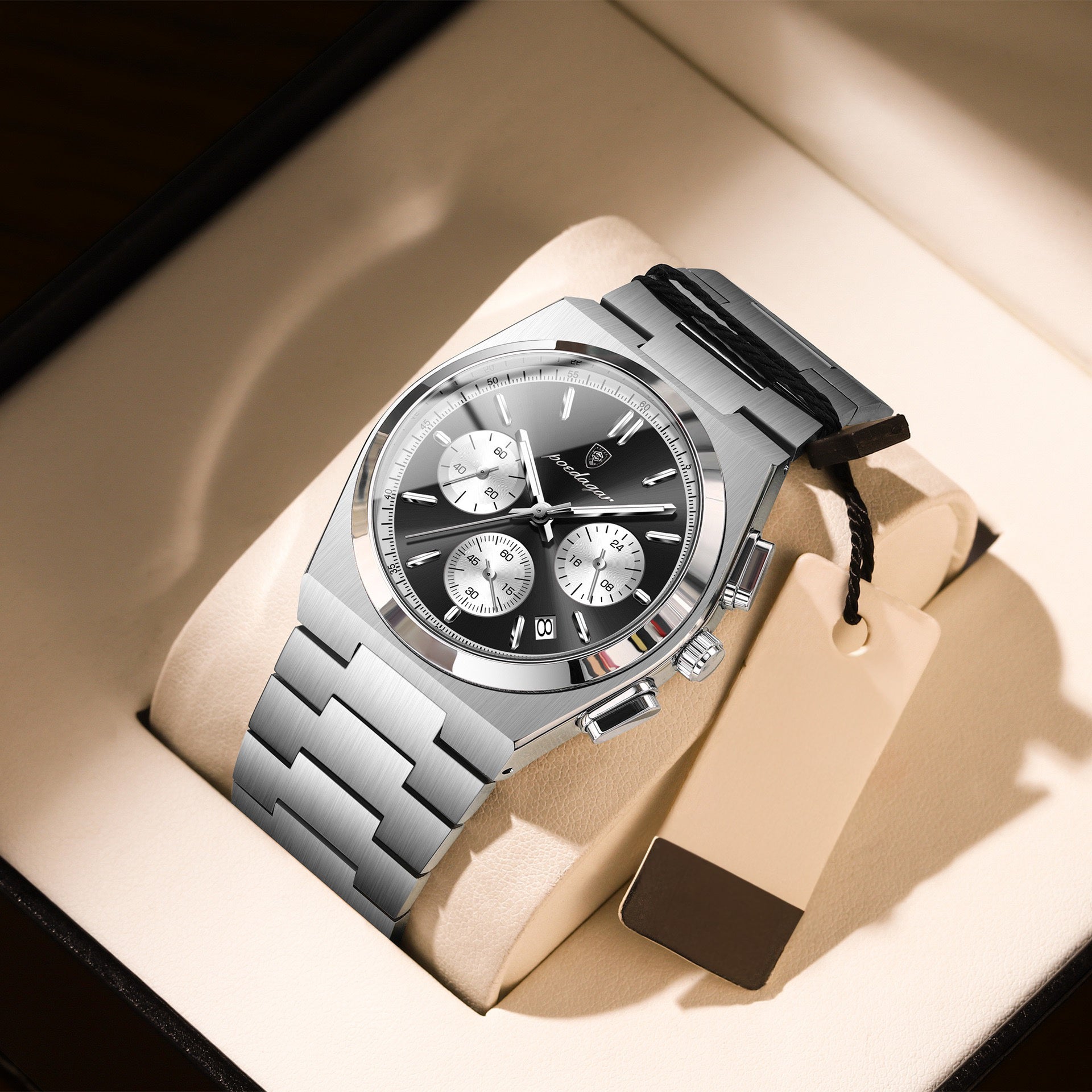 Anthony 2.0 Chronograph Stainless Wristwatch - Silver/Black