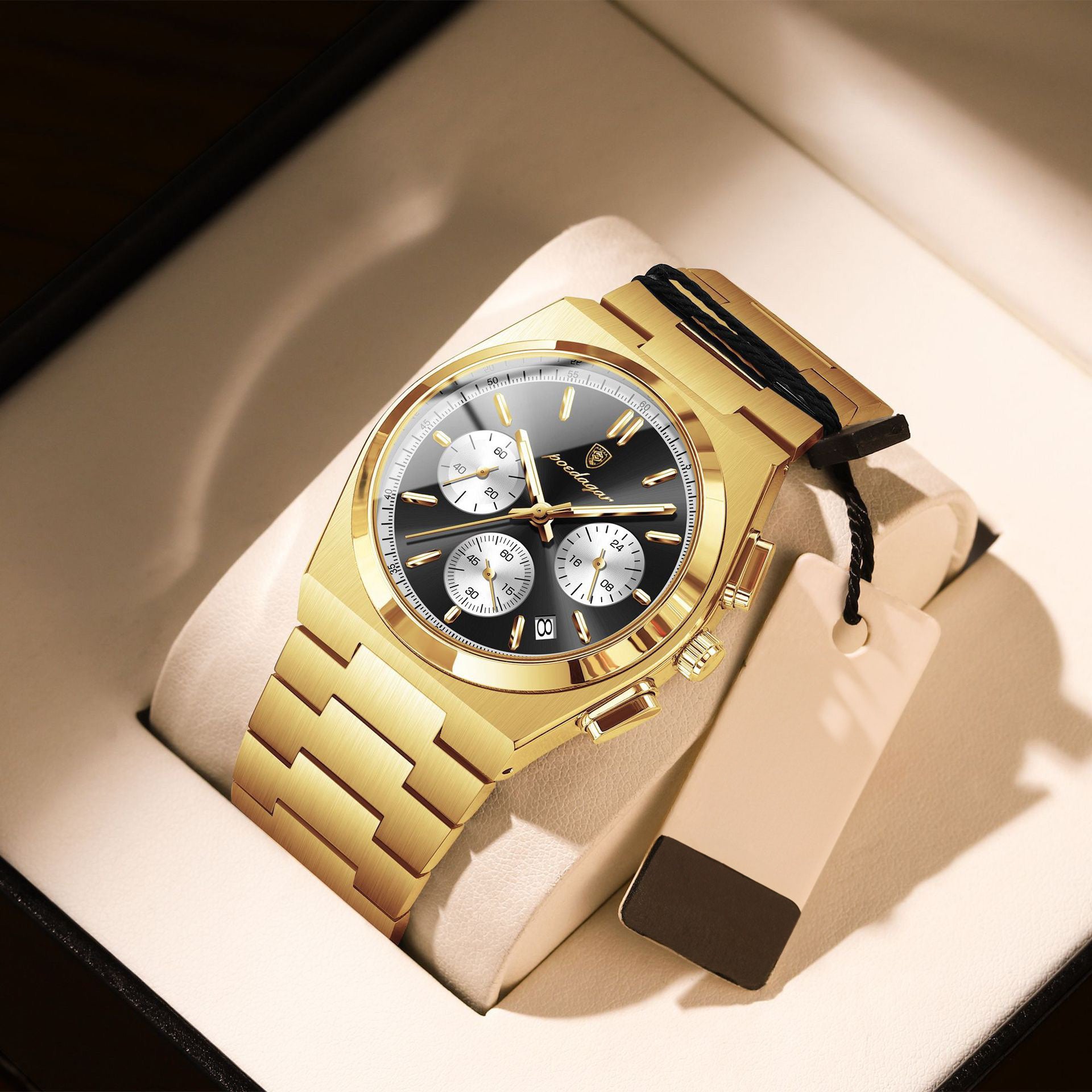 Anthony 2.0 Chronograph Stainless Wristwatch - Gold/Black