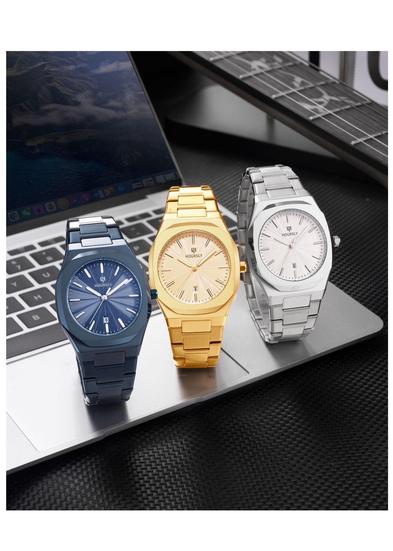 Adonis Stainless Wristwatch - Gold