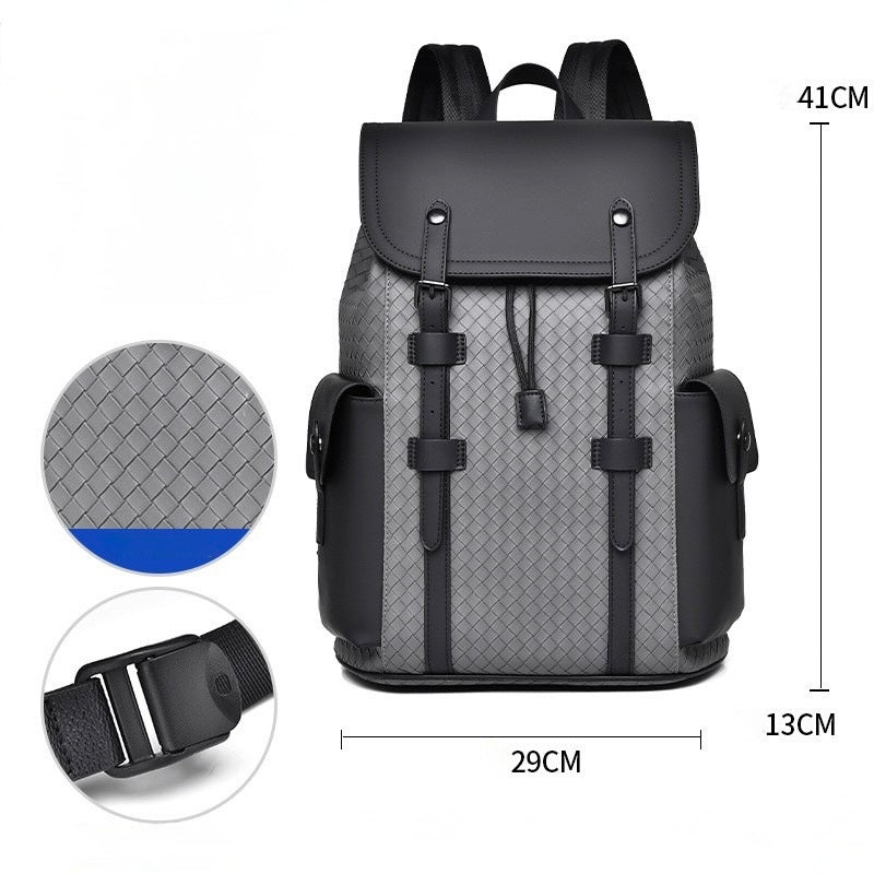 Anthony Heavy Duty Textured Backpack - Grey