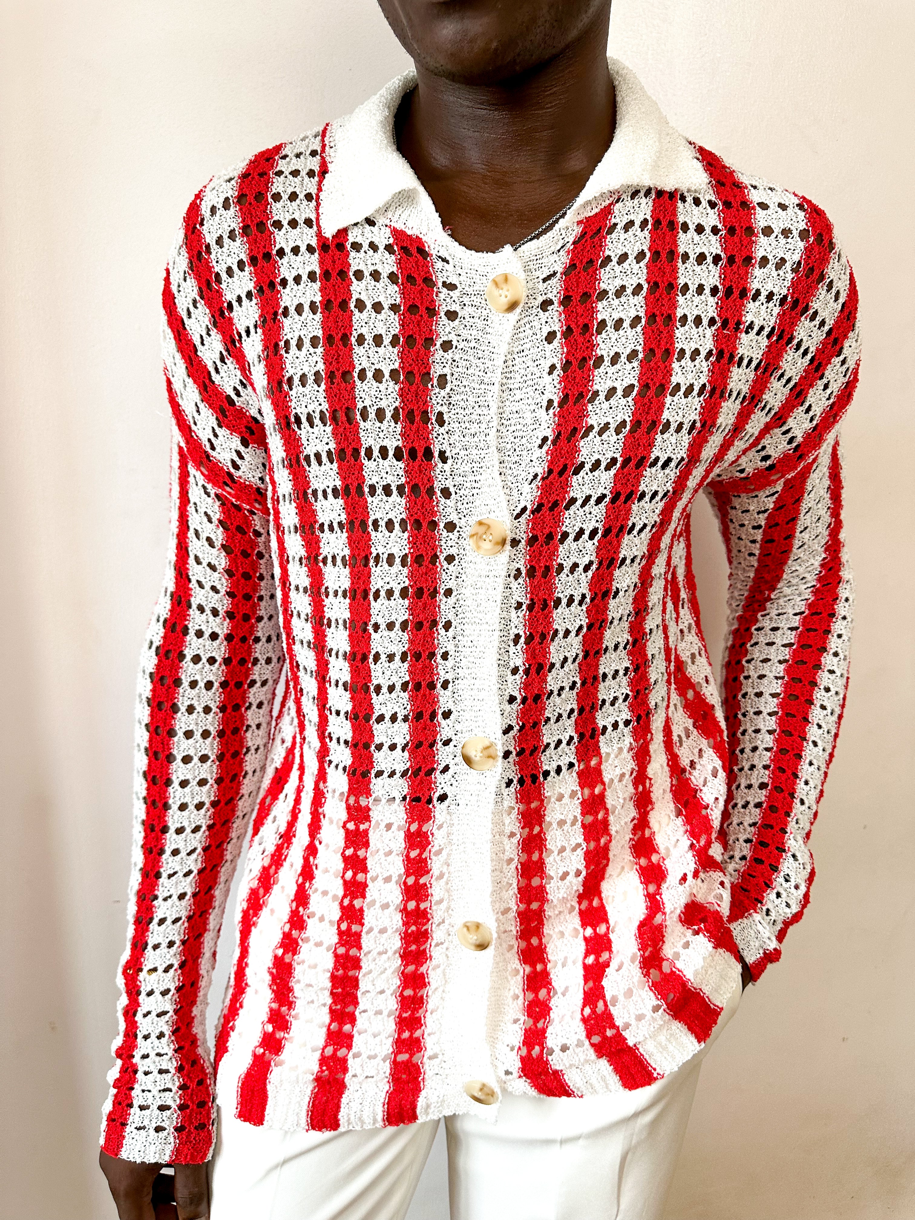 Carly Button Down Stripe Viscose Shirt