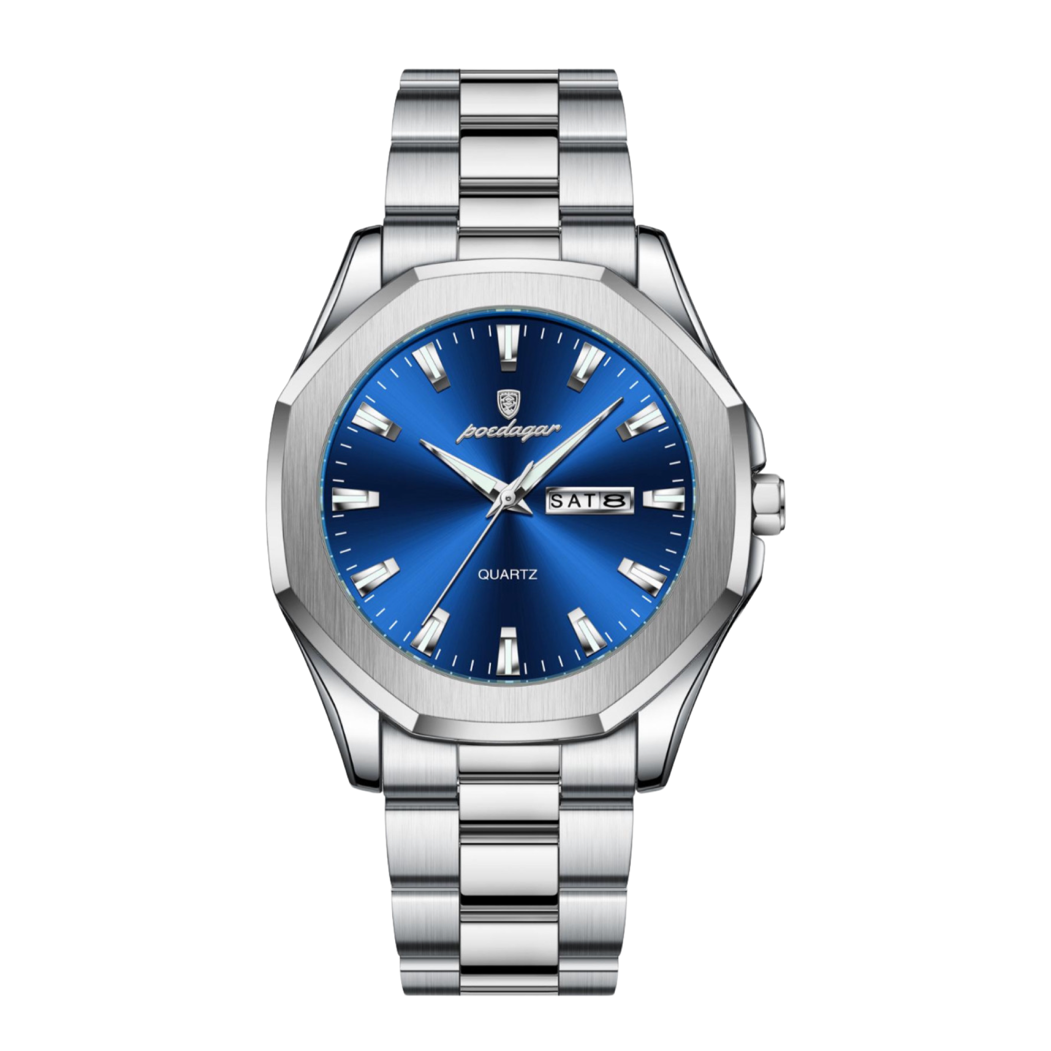 Aleah Stainless Wristwatch - Silver/Blue