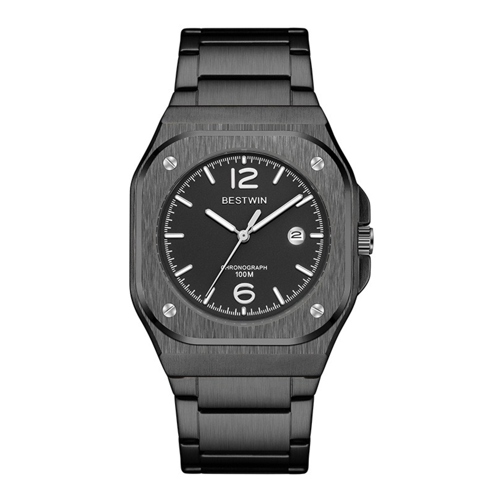 Alina Stainless Wristwatch - Black