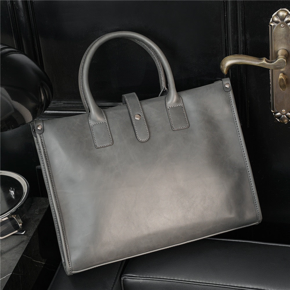 Aleah Satchel (Laptop) Bag - Grey-16