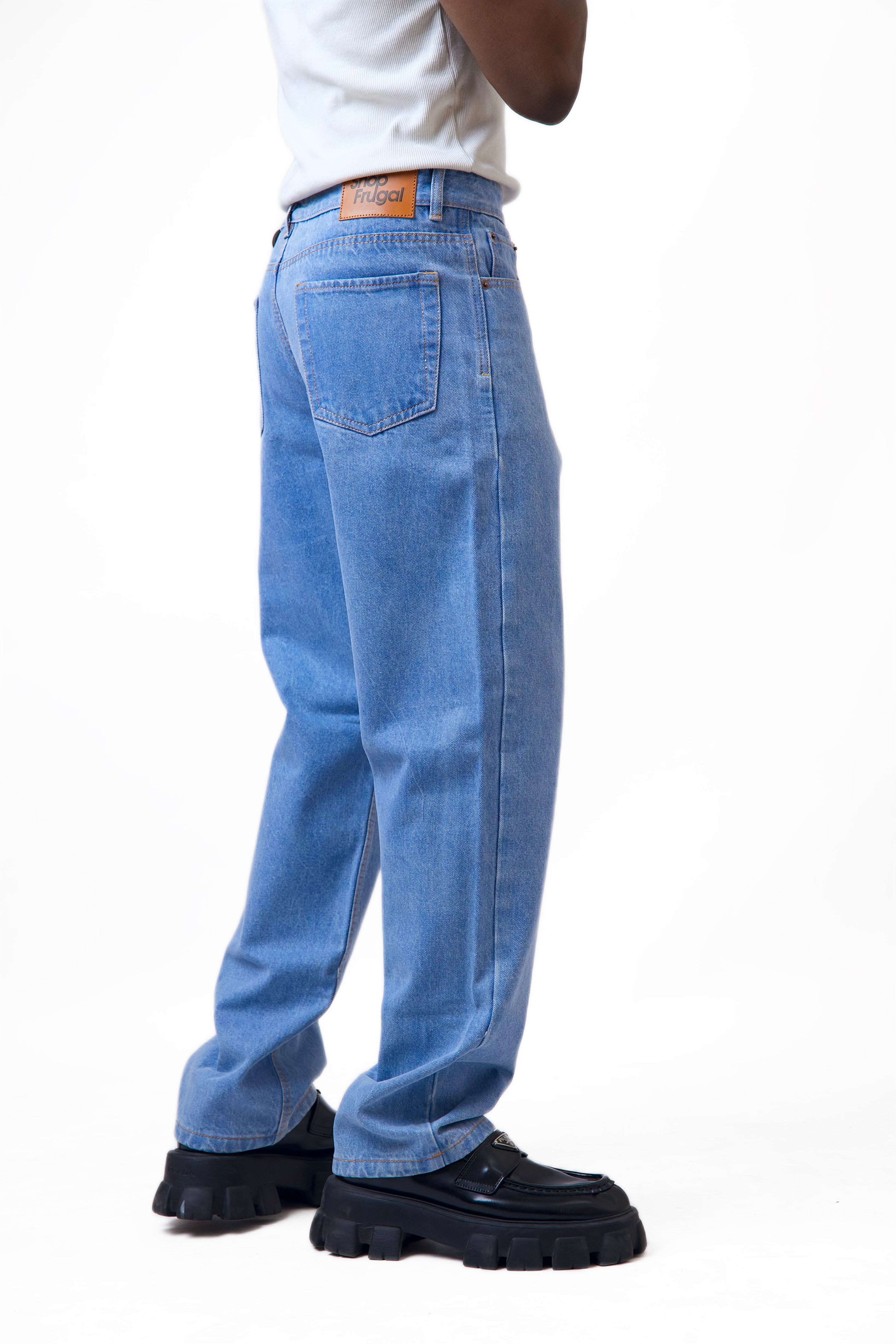 Cai Relaxed Straight Cut Jeans - Light Wash
