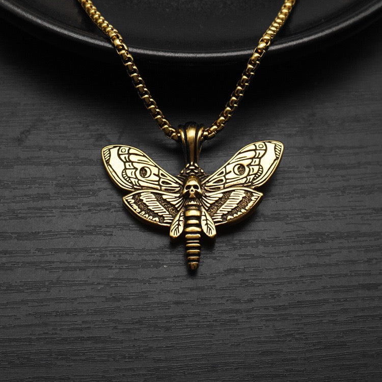 Aria Gothic Butterfly Necklace - Gold