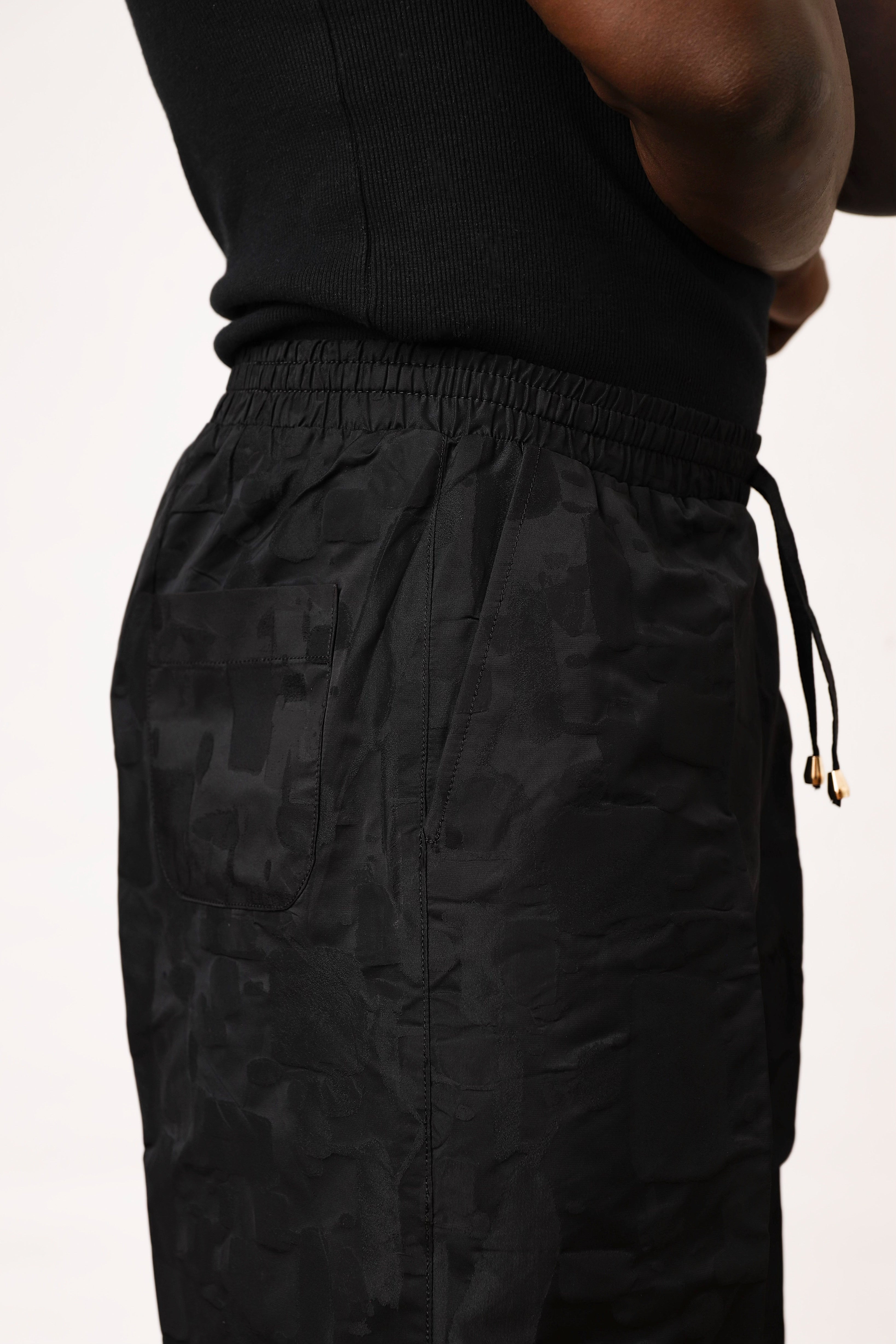 Cruz Brocade Baggy Drawstring Pants-4