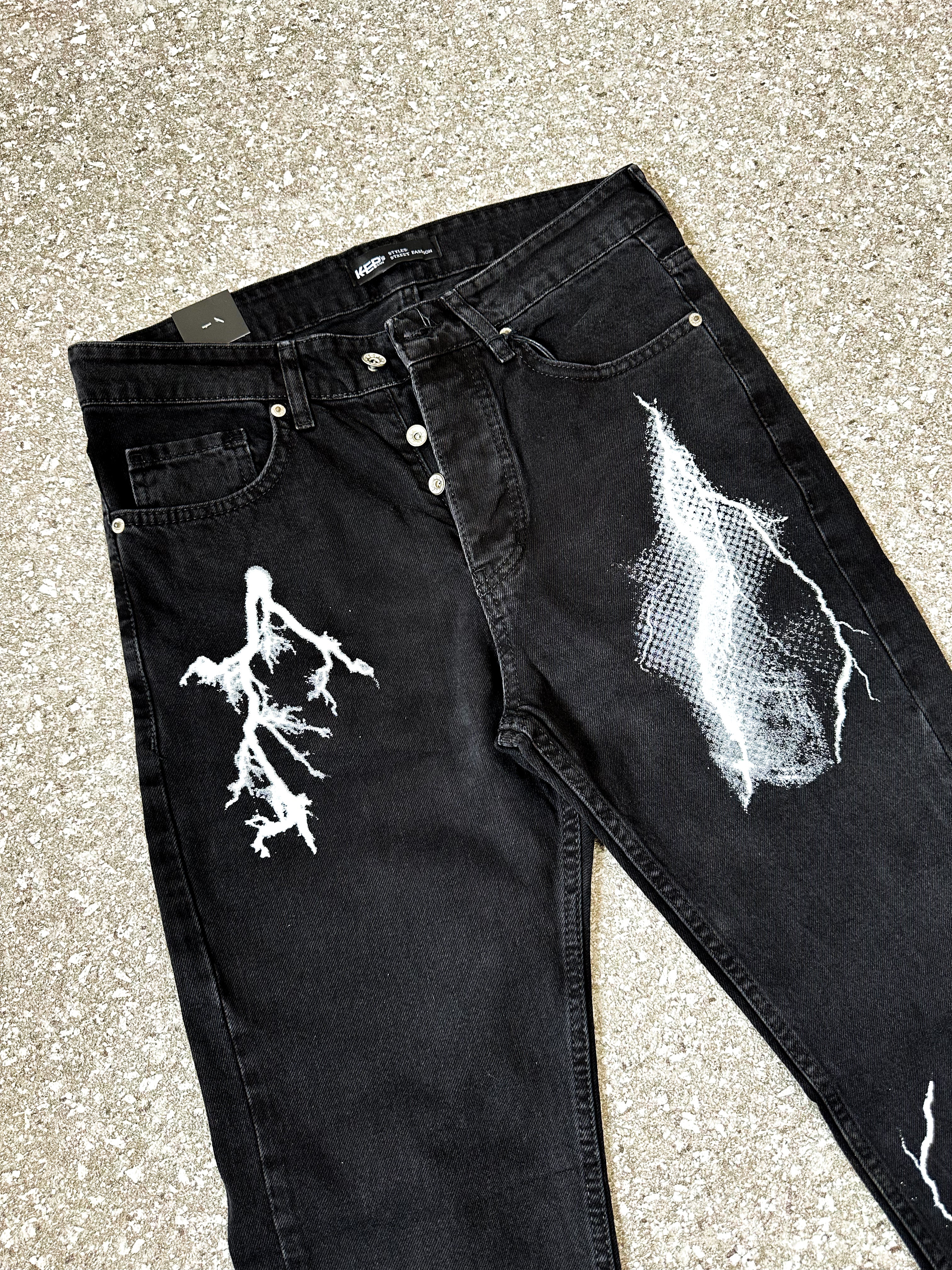 Chevelle Thunderbolt Relaxed Baggy Boyfriend Jeans-3