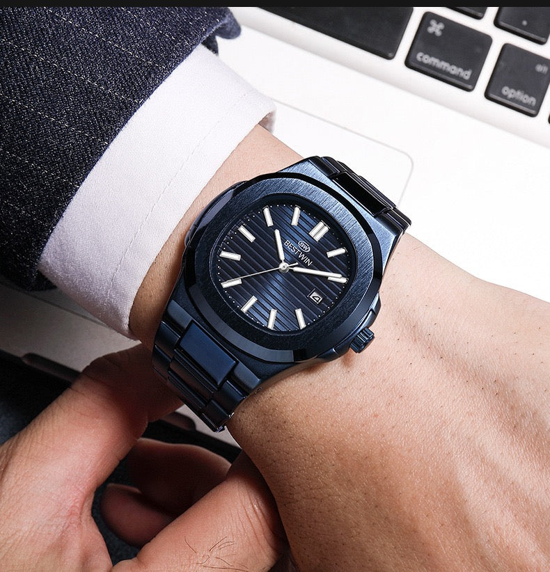 Aria Stainless Wristwatch - Blue-3