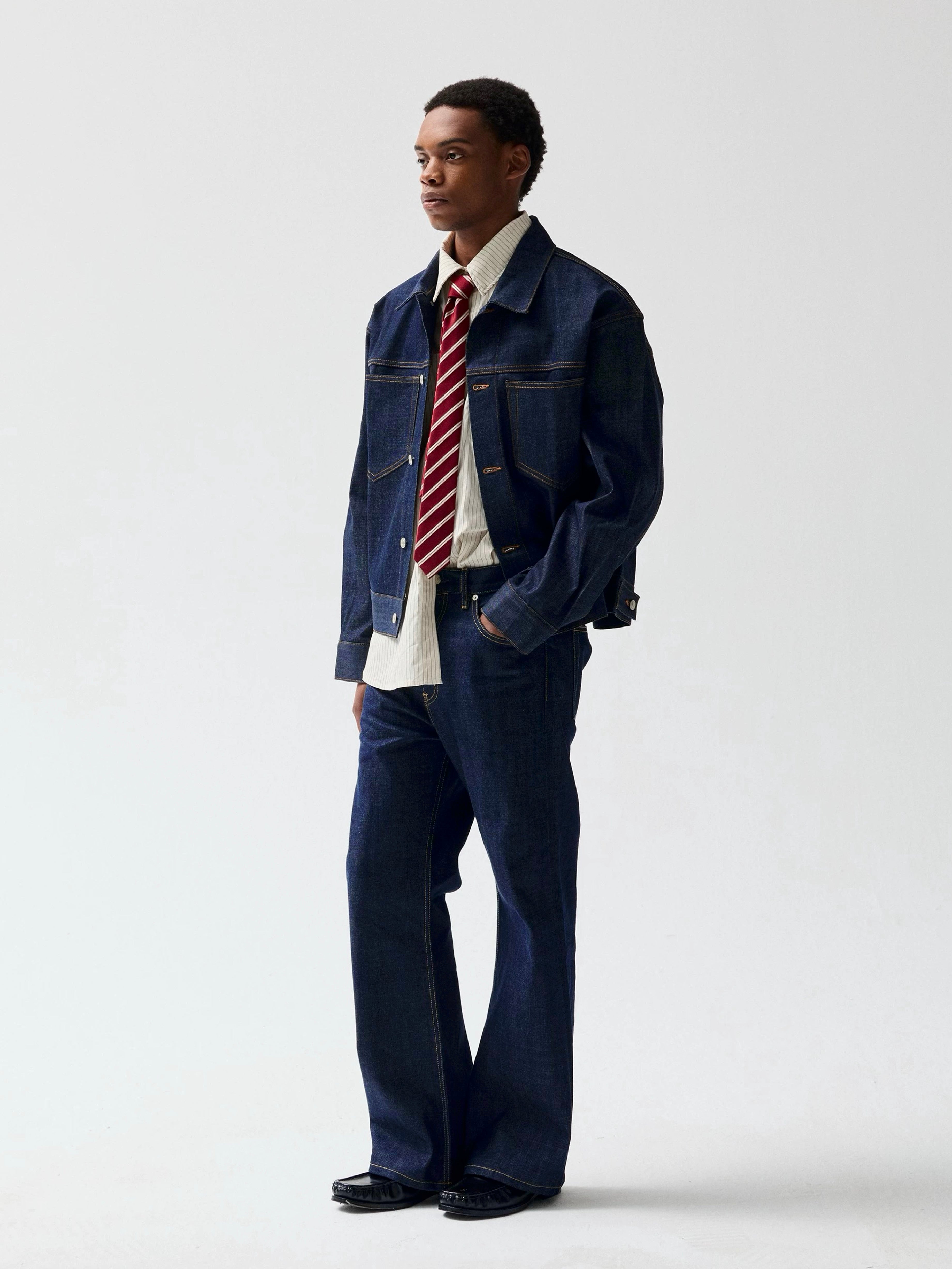 Noir Indigo Denim Jacket (RAW DENIM)