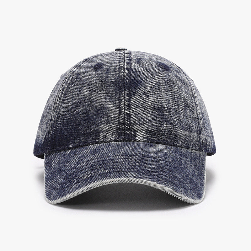 Austin Washed Denim Baseball Cap (96GSM)