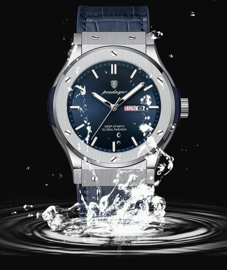 Arthur Silicone Strap Wristwatch - Black