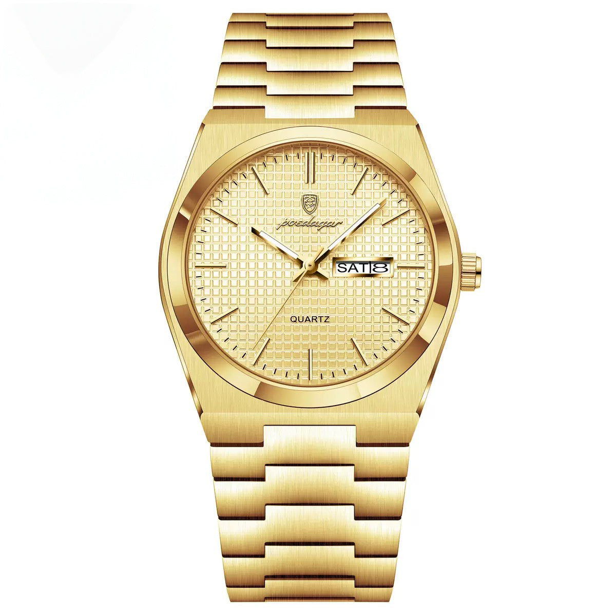 Alexis 2.0 Textured Dial Stainless Wristwatch - Gold