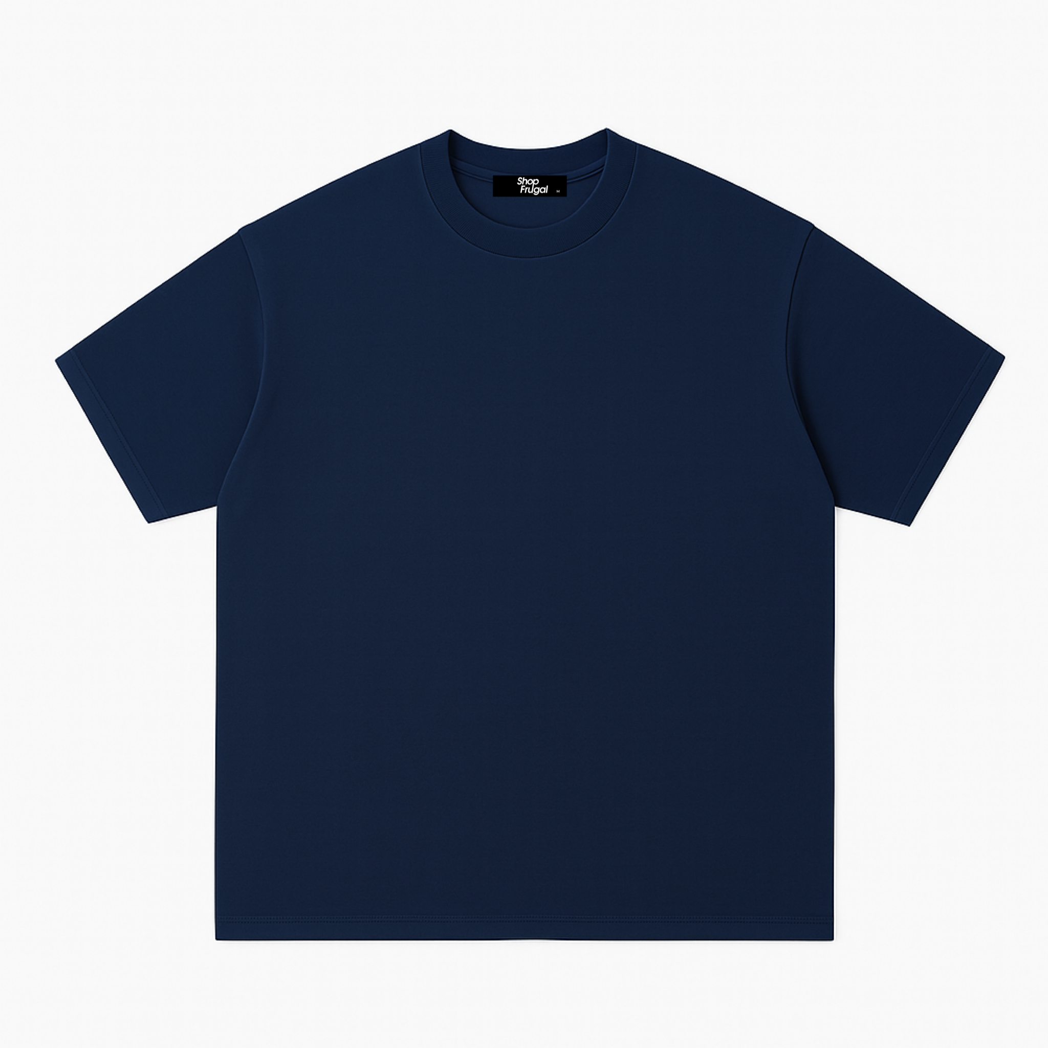 Claire 310GSM Medium-Weight Double-Yarn Blank Tshirt (Premium Quality) - Dark Blue