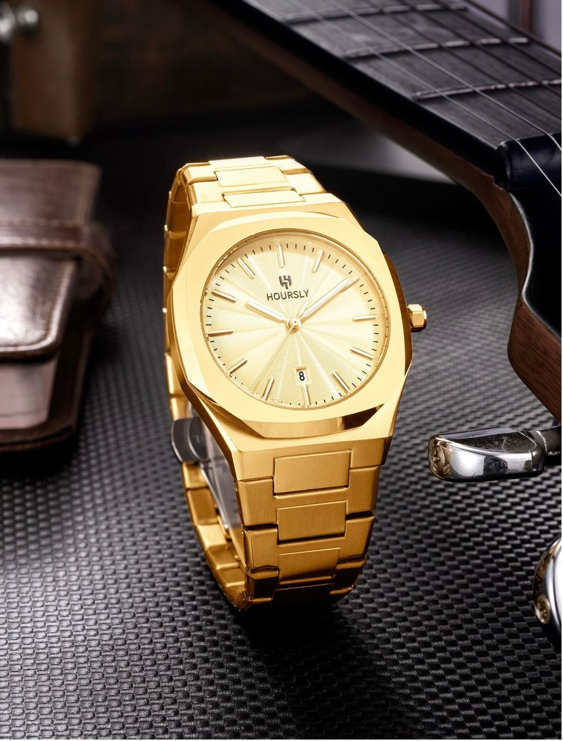Adonis Stainless Wristwatch - Gold