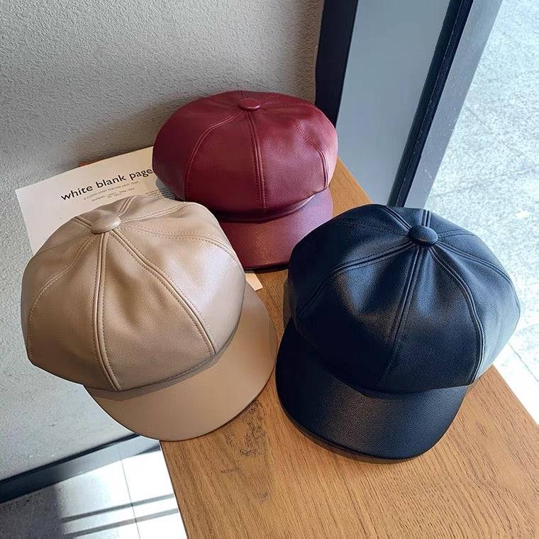 Adair Retro Leather Cap
