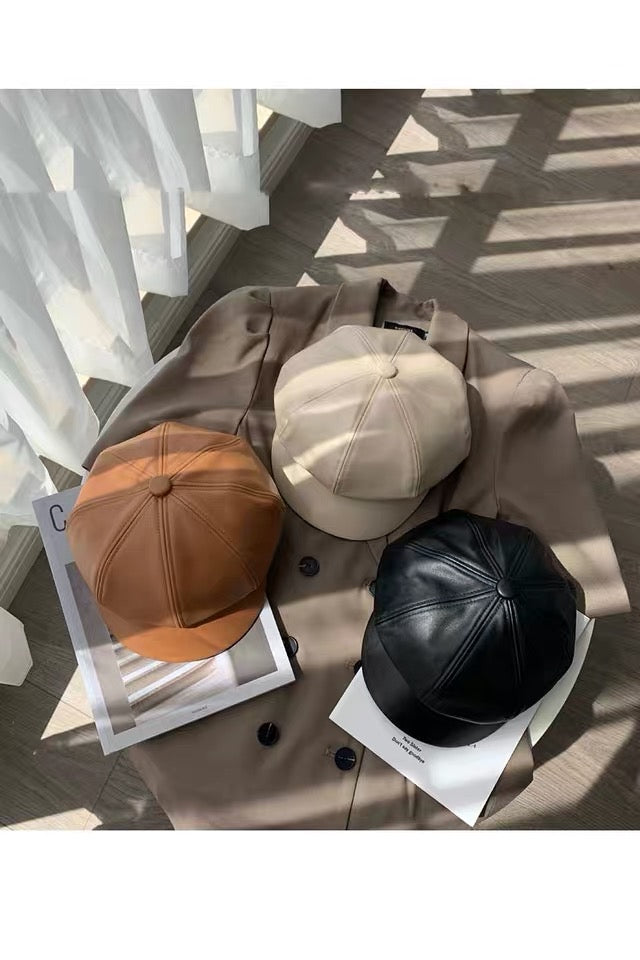 Adair Retro Leather Cap