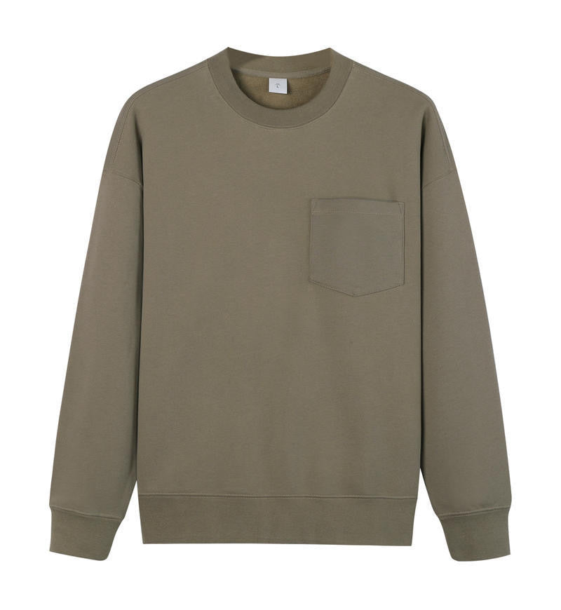 Cairo 380G Cozy Heavyweight Crewneck Sweatshirt - Khaki
