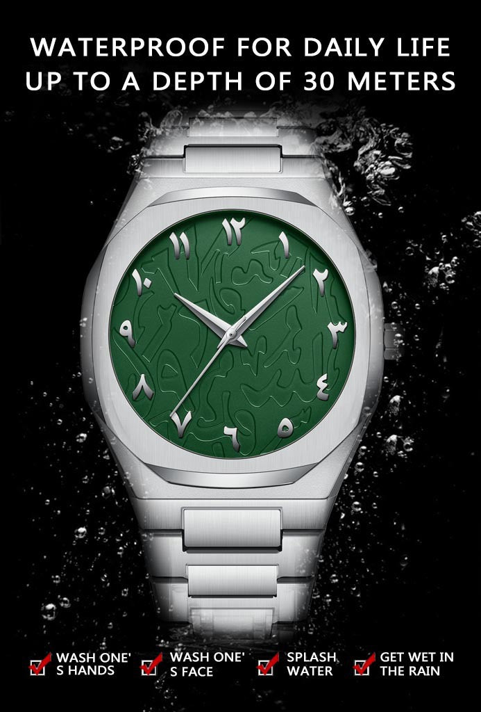 Alba Stainless Wristwatch - Silver/Green