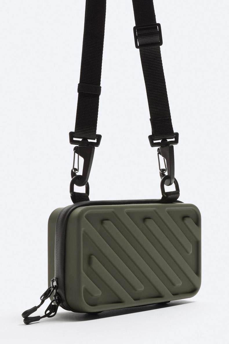 Arnold Rigid Crossbody Bag - Olive