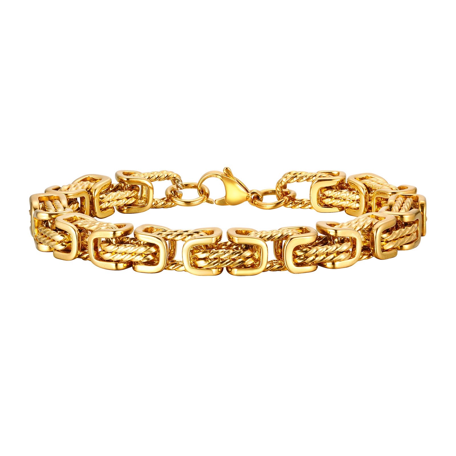 Calida Titanium Steel Link Bracelet - Silver-14