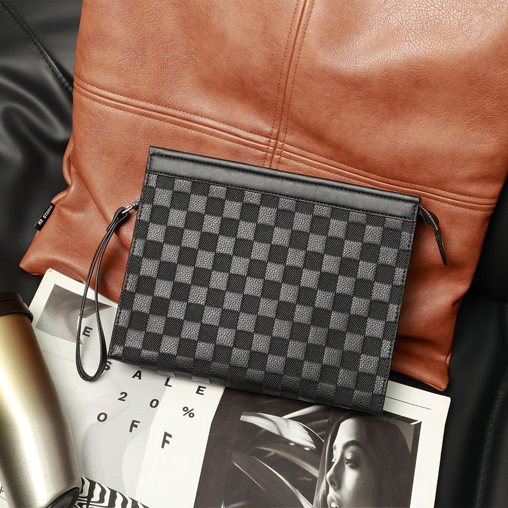 Asher Textured Zipper Purse