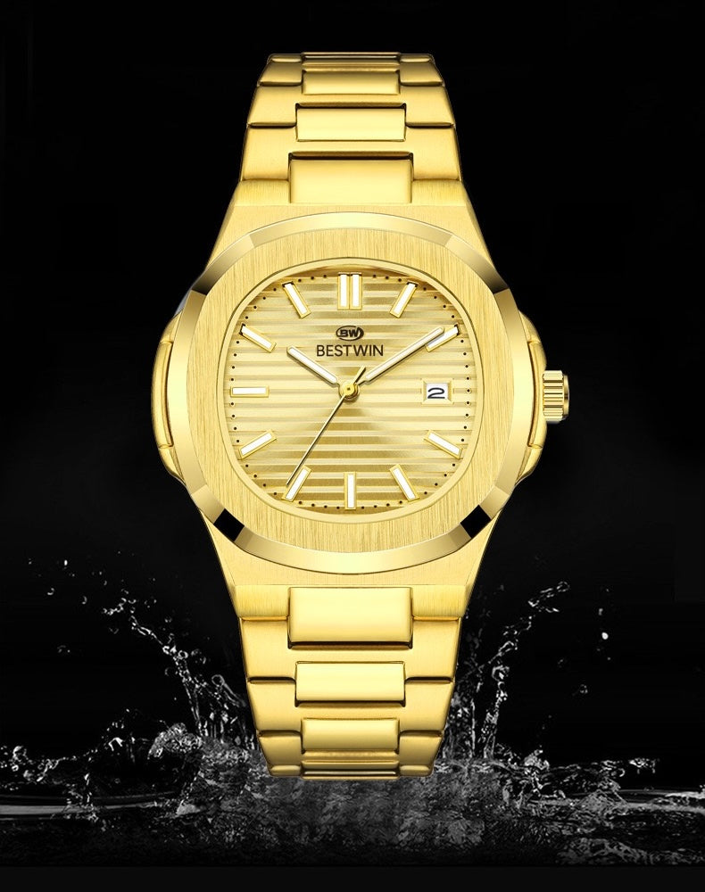 Aria Stainless Wristwatch - Gold/Black