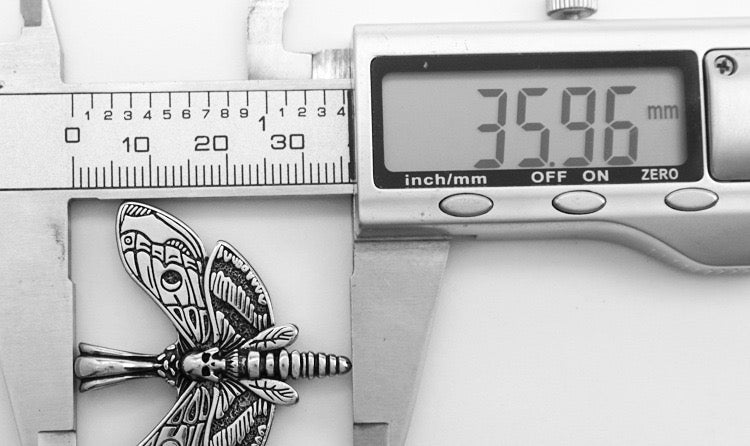 Aria Gothic Butterfly Necklace - Silver