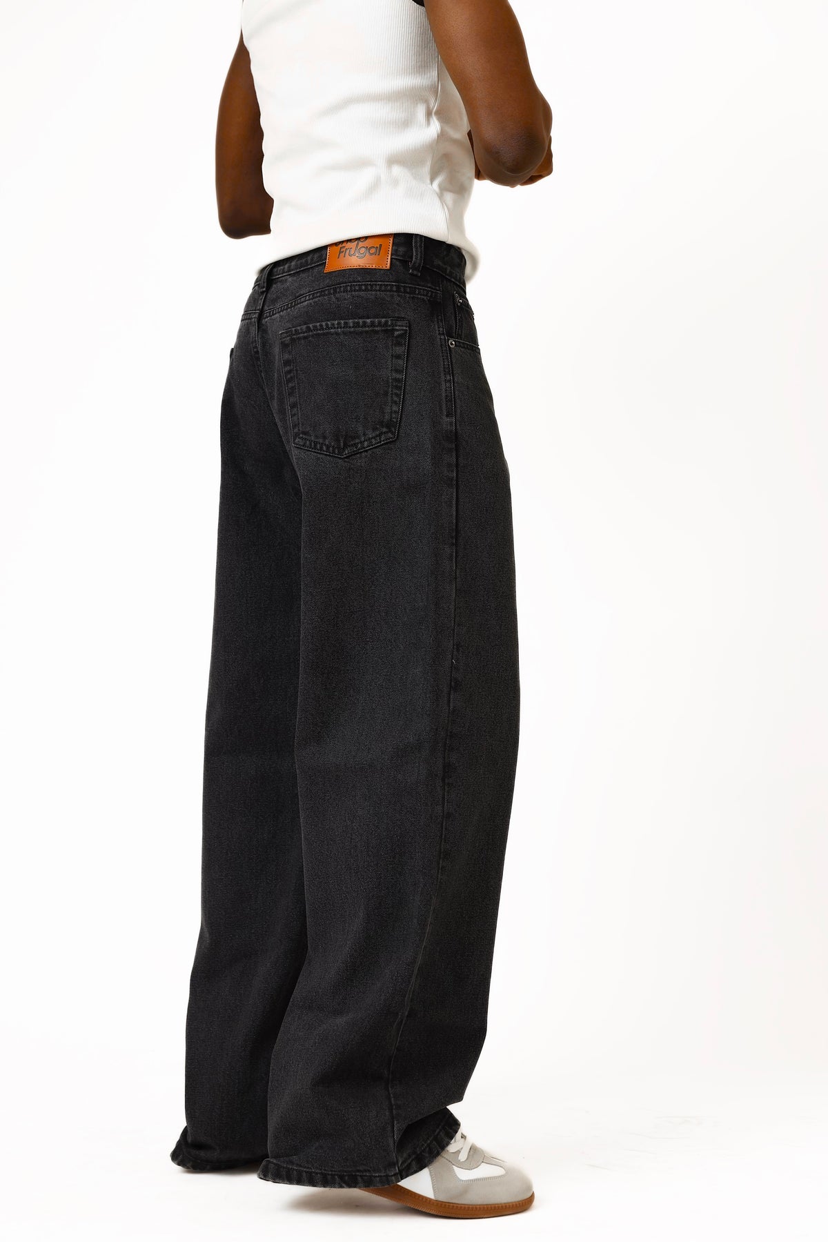Claire Baggy Jeans - Smoke Grey