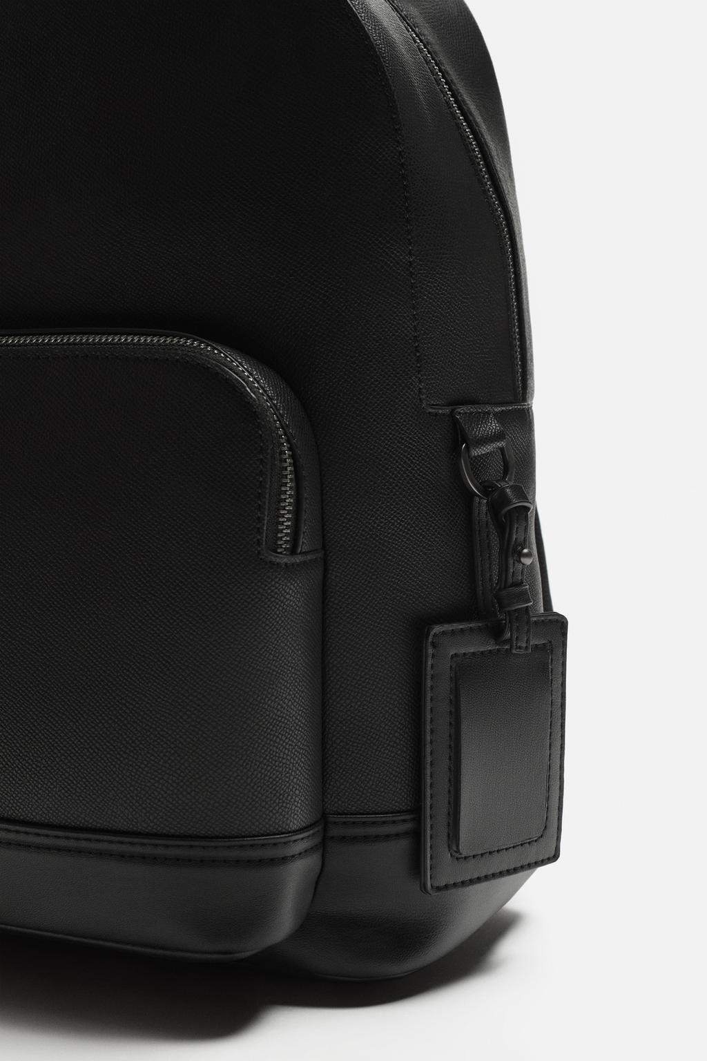 Alison Embossed Backpack - Black