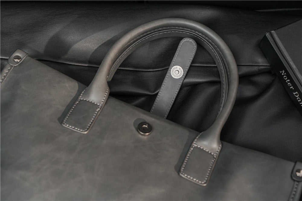 Aleah Satchel (Laptop) Bag - Grey-11
