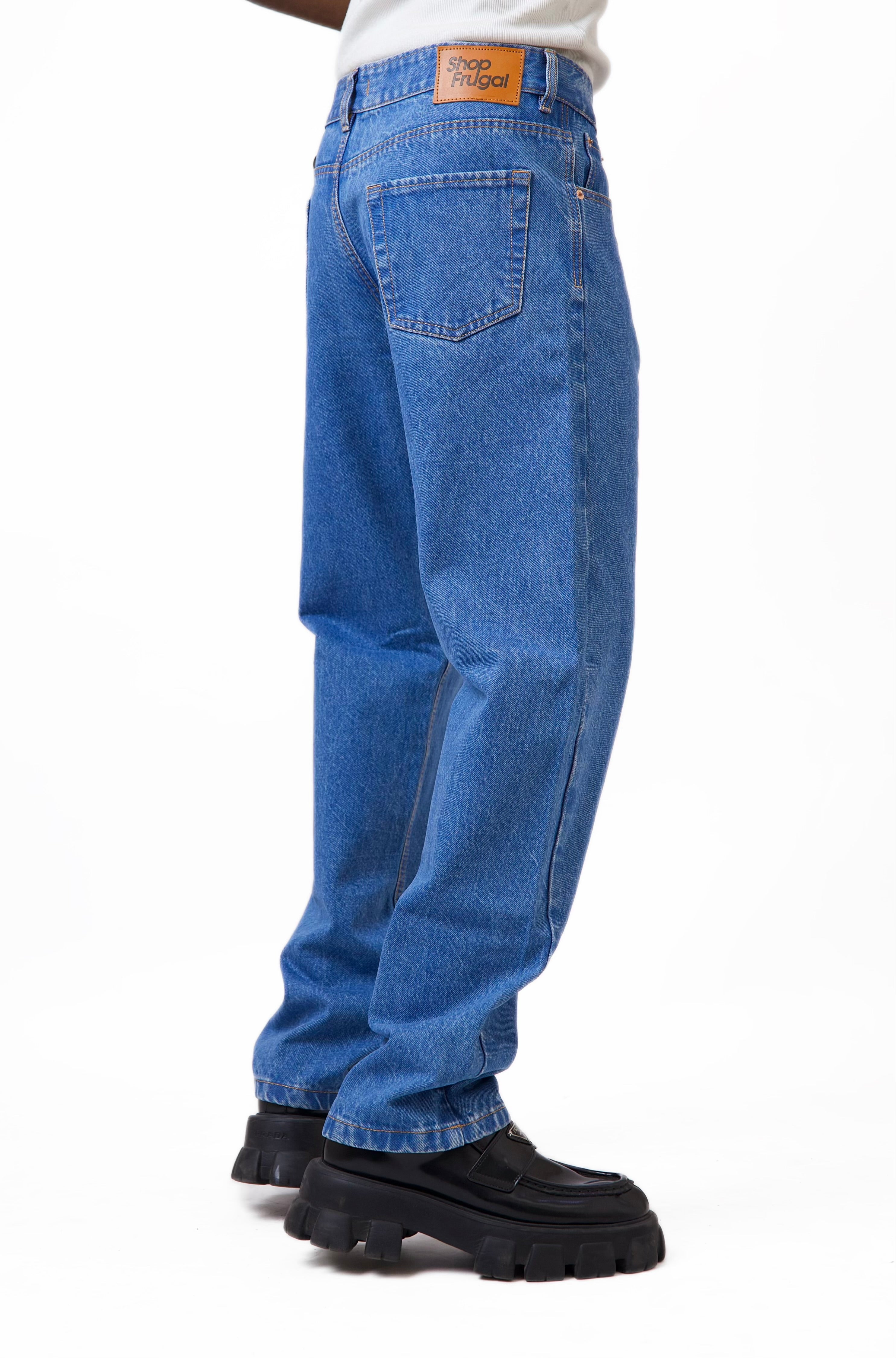 Cai Relaxed Straight Cut Jeans - Medium Wash-9