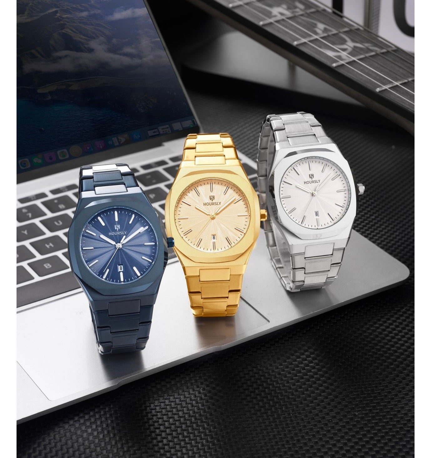 Adonis Stainless Wristwatch - Gold