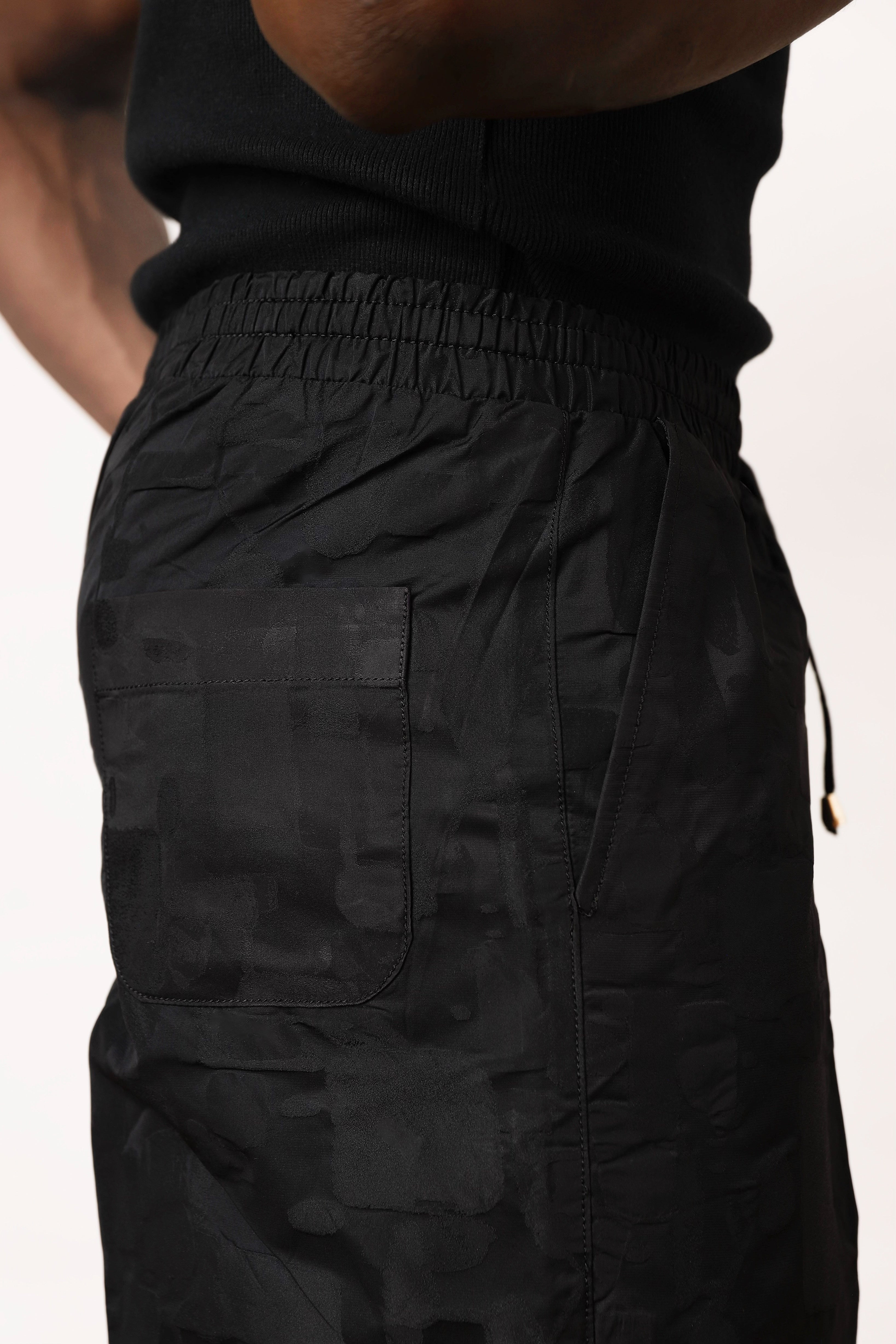 Cruz Brocade Baggy Drawstring Pants-3