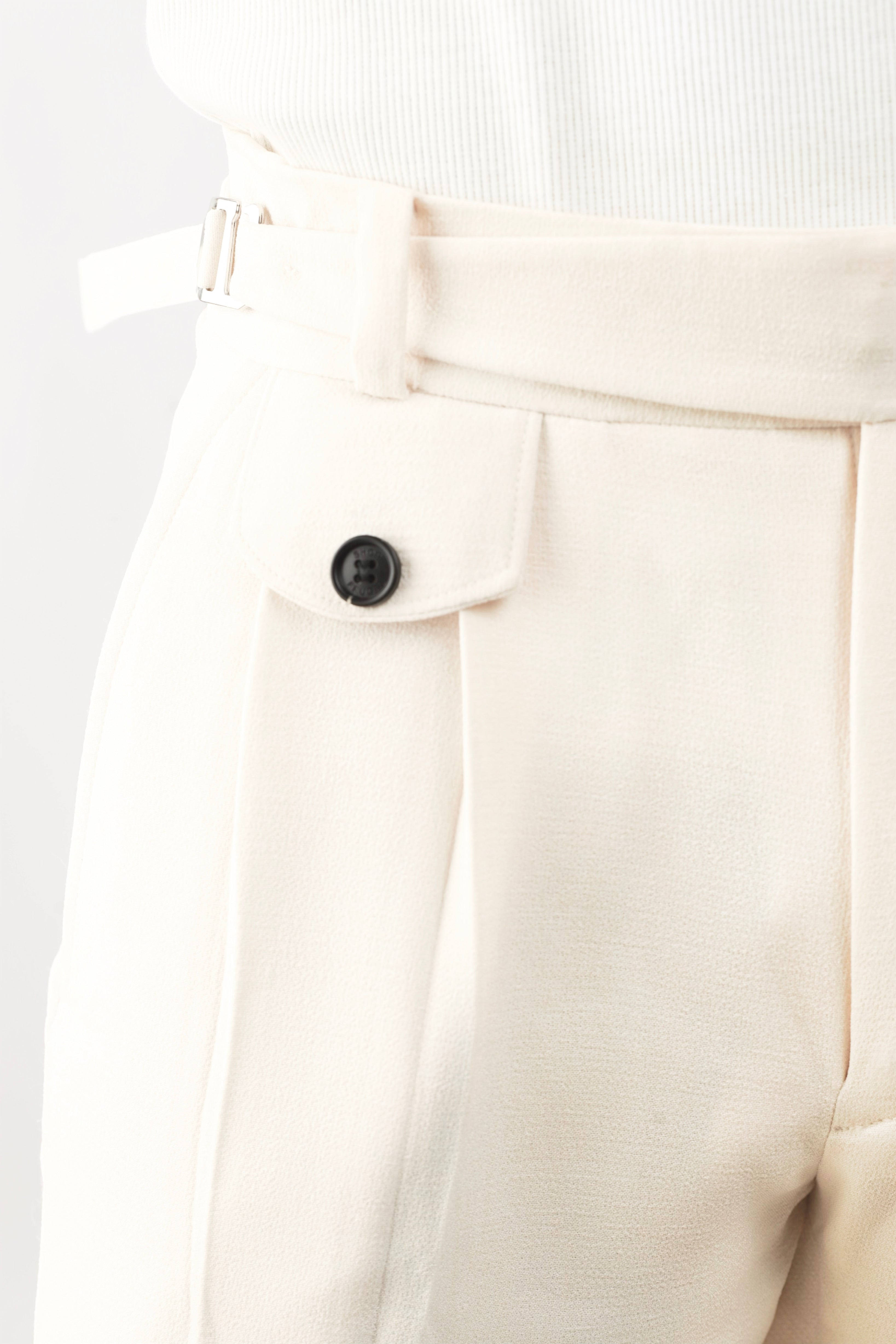 Cairo Oxford Workwear Regular Fit Trouser - White-1
