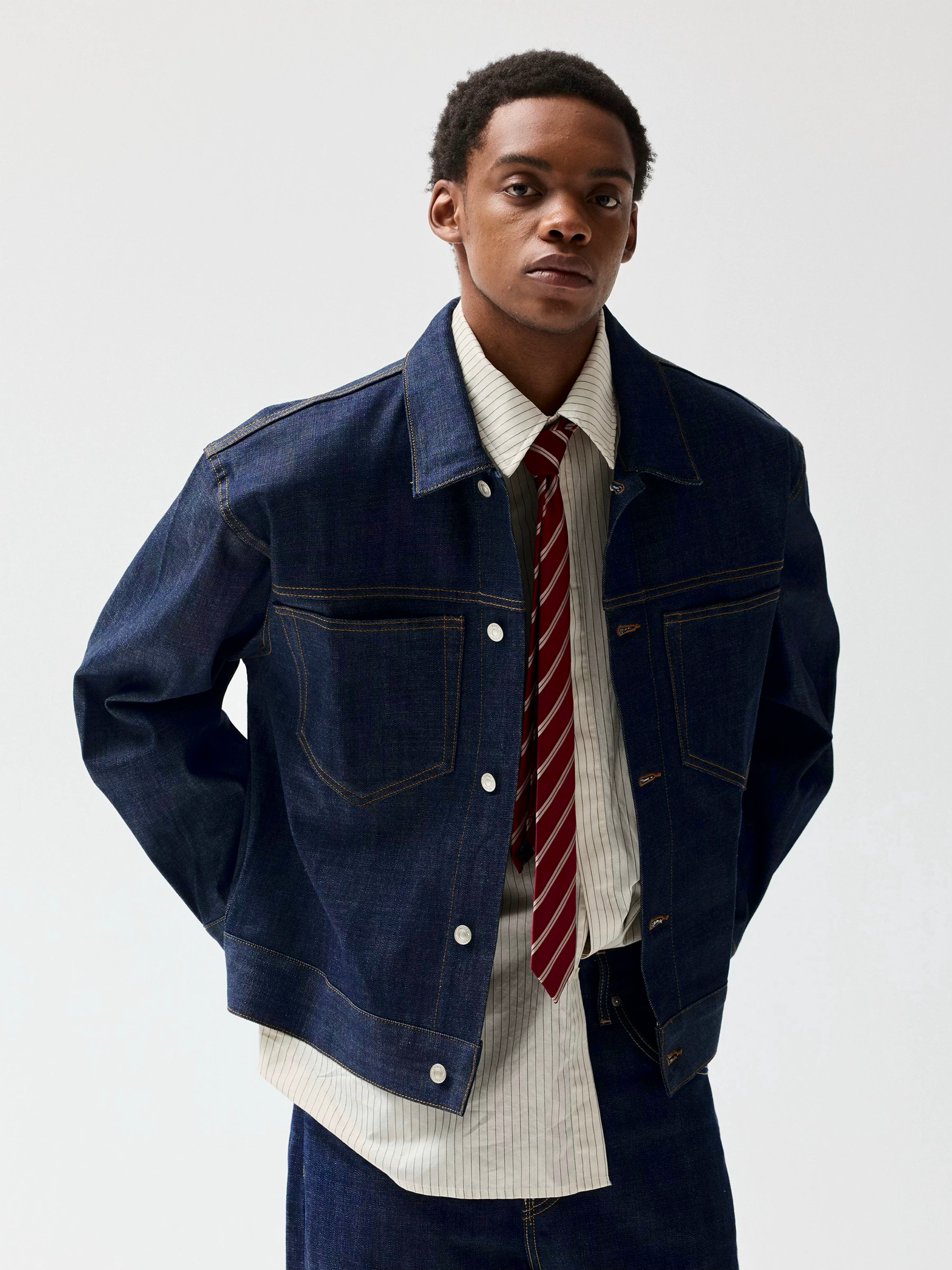 Noir Indigo Denim Jacket (RAW DENIM)