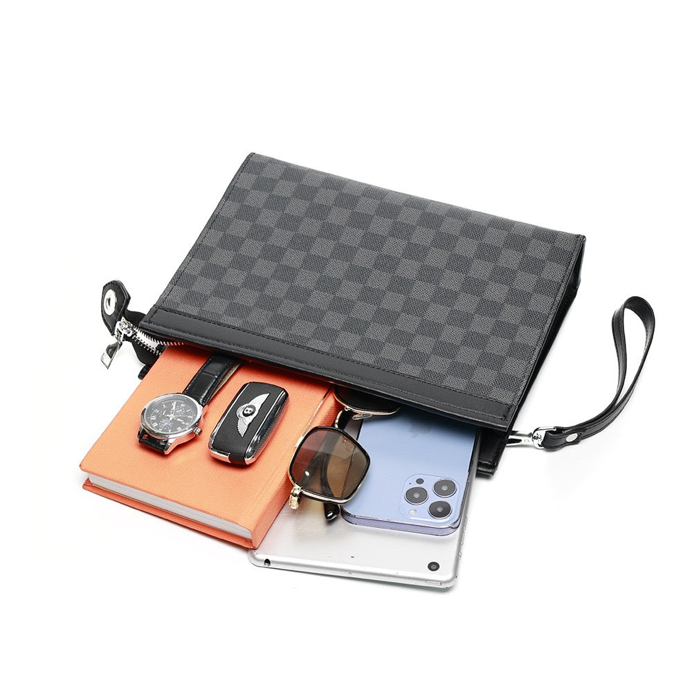 Alaia Embossed Zipper Purse