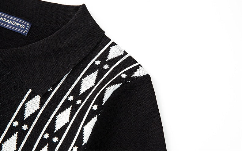 Colette Collar Button Aztec Print Viscose Shirt-11