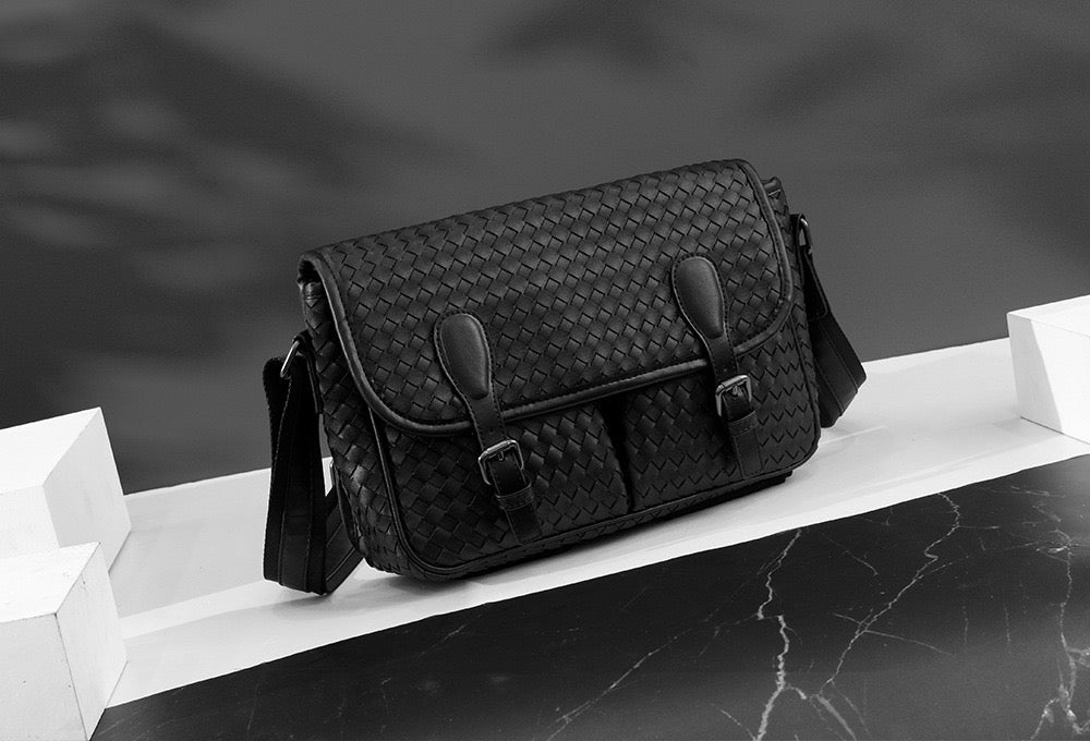 Alexis Textured Satchel Messenger Bag-4