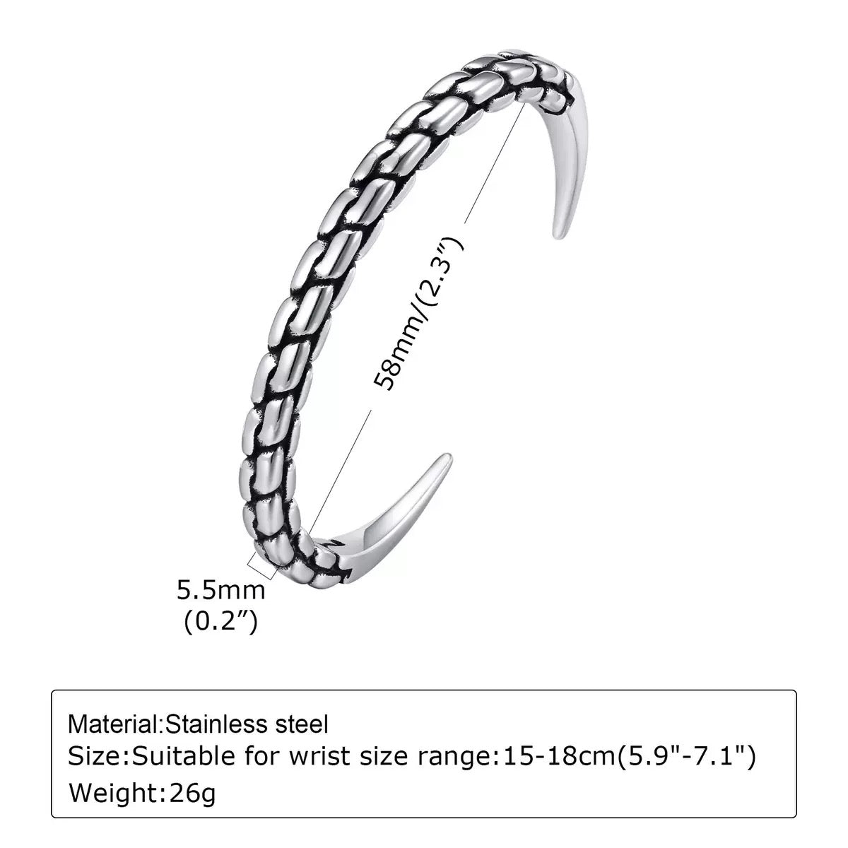 Callen Vetebrae Titanium Steel Bracelet