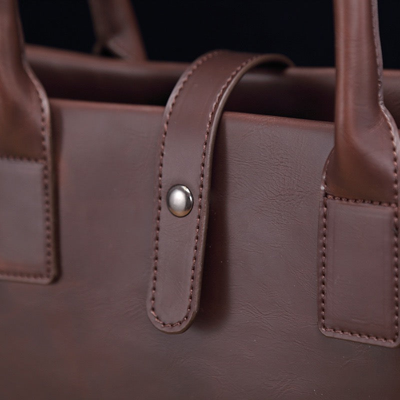 Aleah Satchel (Laptop) Bag - Brown