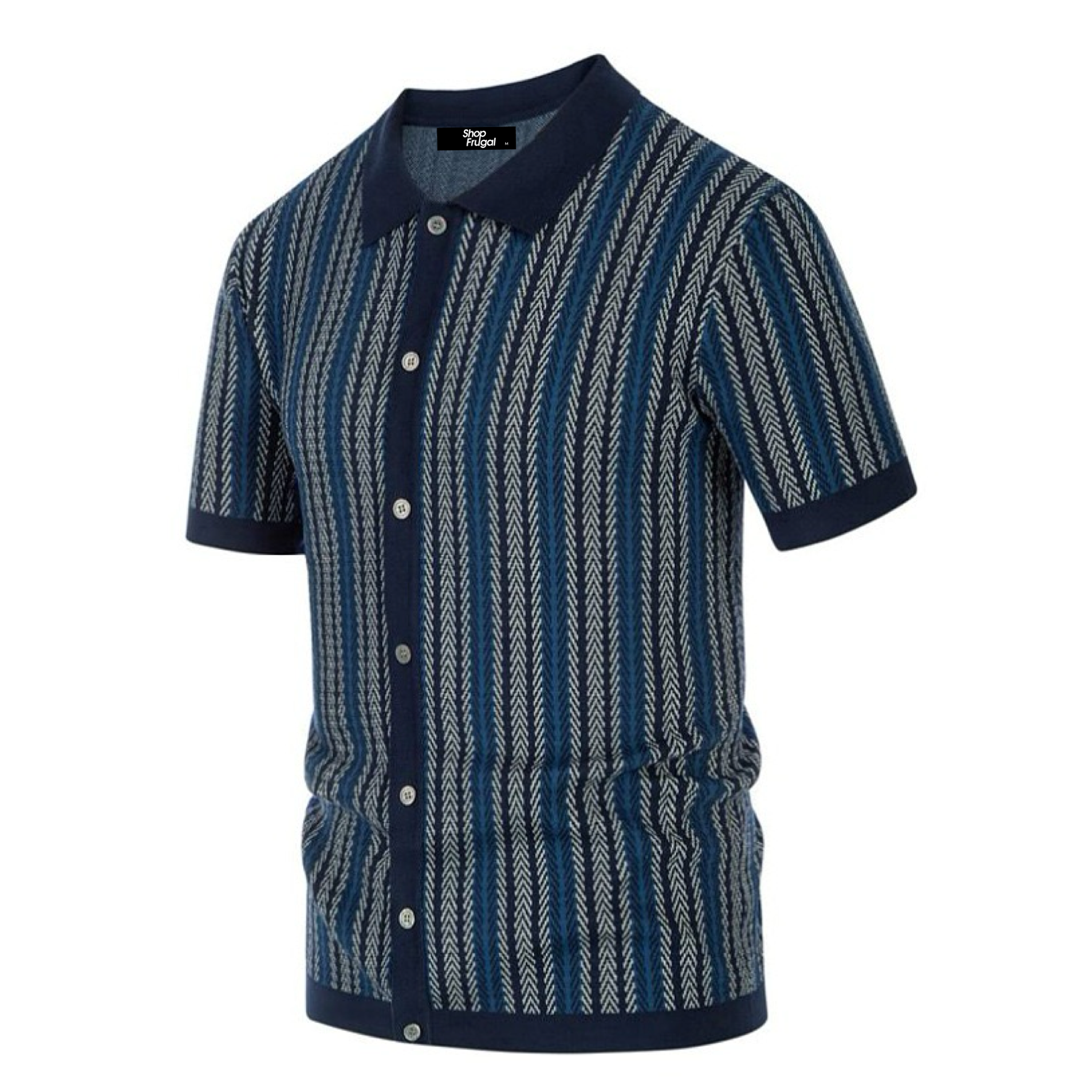 Cairo Button Down Leaf Print Viscose Shirt-zoom-18