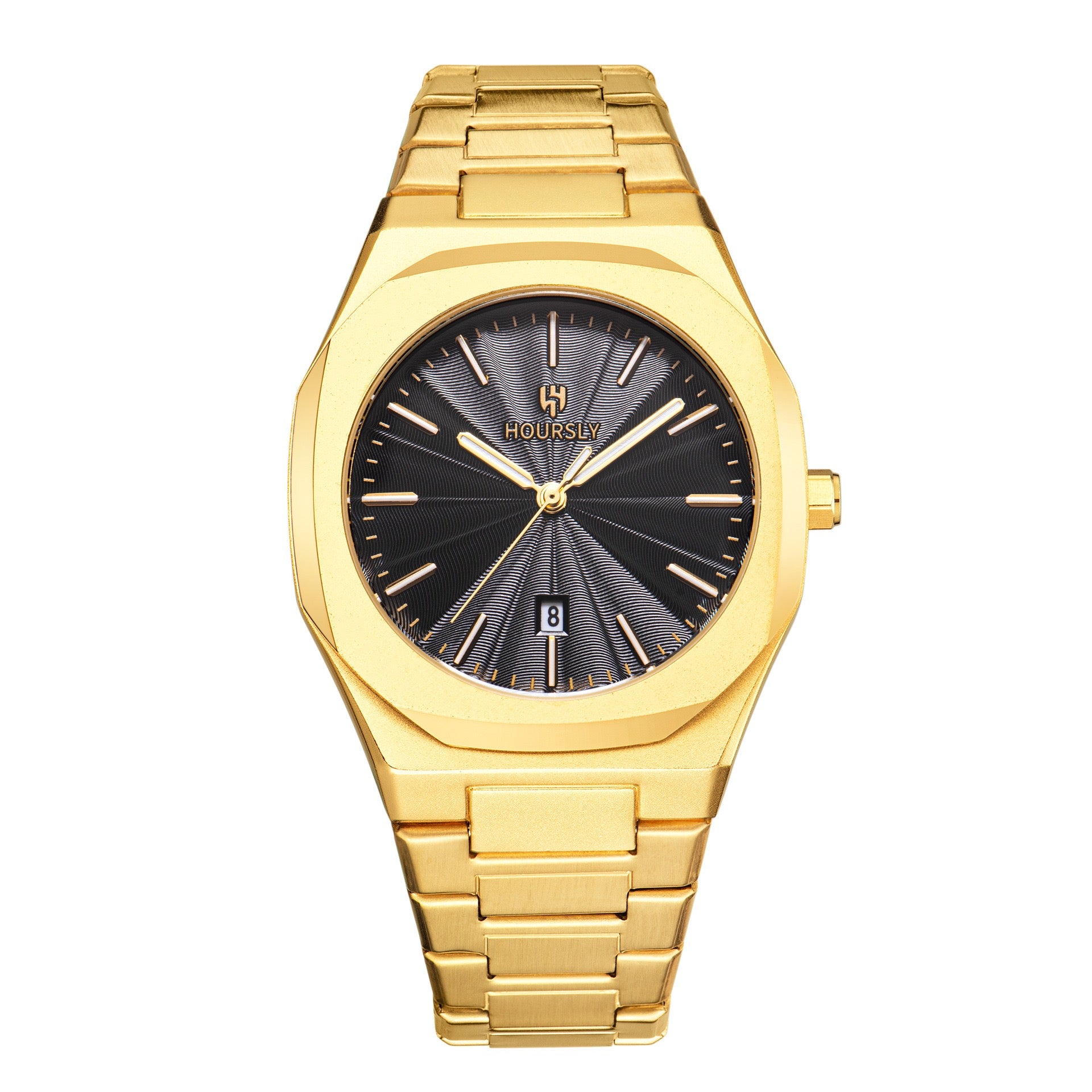 Adonis Stainless Wristwatch - Gold/Black