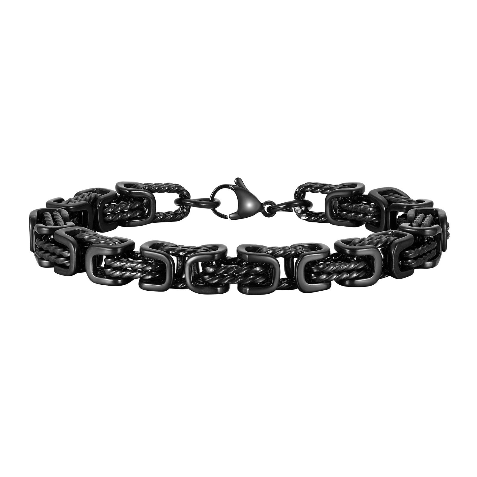 Calida Titanium Steel Link Bracelet - Black