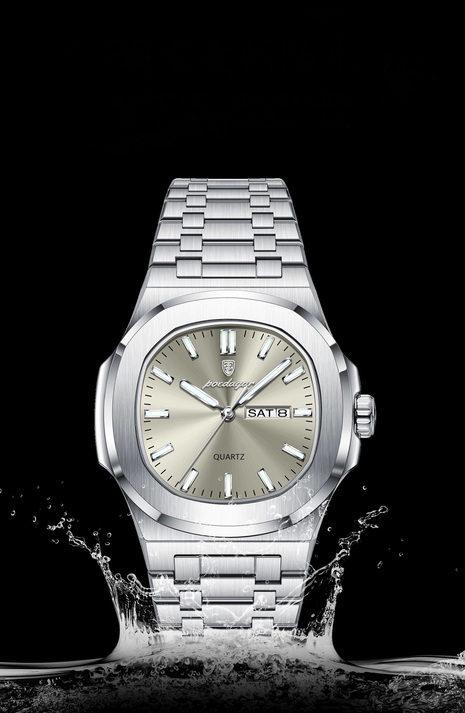 Amari Stainless Wristwatch - Silver/Grey-13