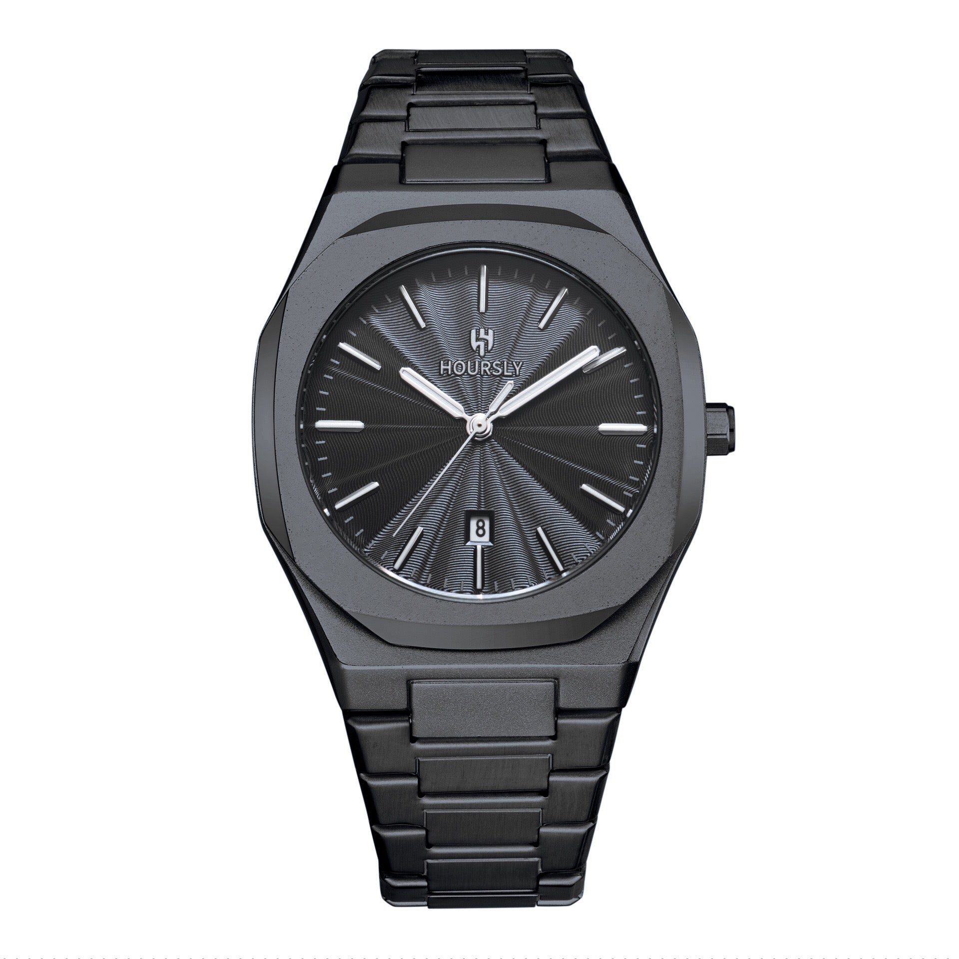 Adonis Stainless Wristwatch - Black