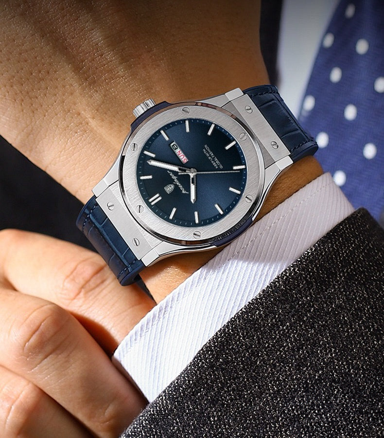 Arthur Silicone Strap Wristwatch - Black